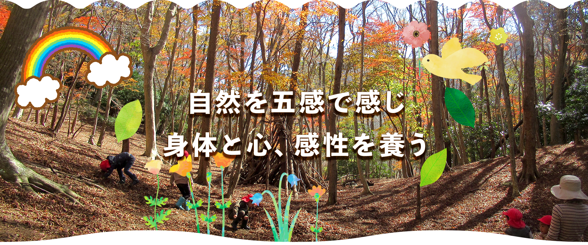 自然を五感で感じ　身体と心、感性を養う